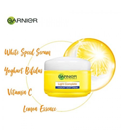 Garnier Skin Naturals Light Complete Night Cream, 18g